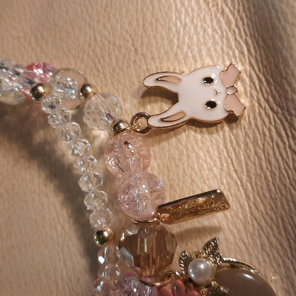 Gypsy Sun handmade White Rabbit Hand made Bracelet - Picture 2 of 5